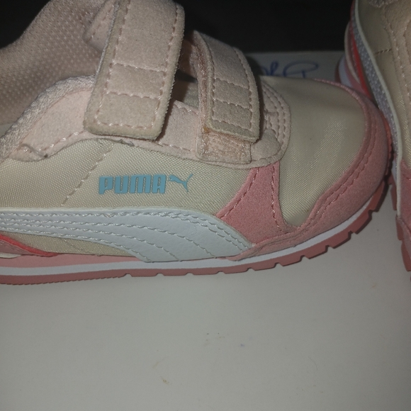 PUMA Toddler Girls St Runner Hook and Loop Sneaker Rosewater Peony Puma White - Picture 2 of 6